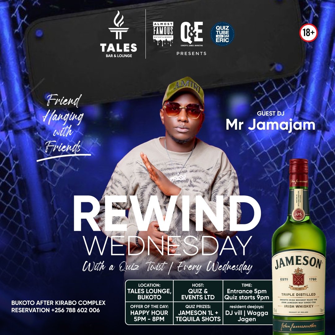 This week we are celebrating April babies and are doing it big this Wednesday with @mrjamajamafrica alongside @AlmostFamousUG happening @Taleslounge_kla from 5pm. Expect Happy hour (from 5-8pm) Quiz from 9m Cake Oldskool jams #Rewindwednesday
