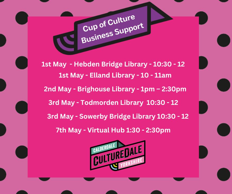 The CultureDale team are excited to collaborate with  businesses to make CultureDale a truly memorable experience. Come along and find out how your business can get involved with celebrating our Year of Culture. Sign up here to join our virtual hub 📷 eventbrite.co.uk/e/872736477297