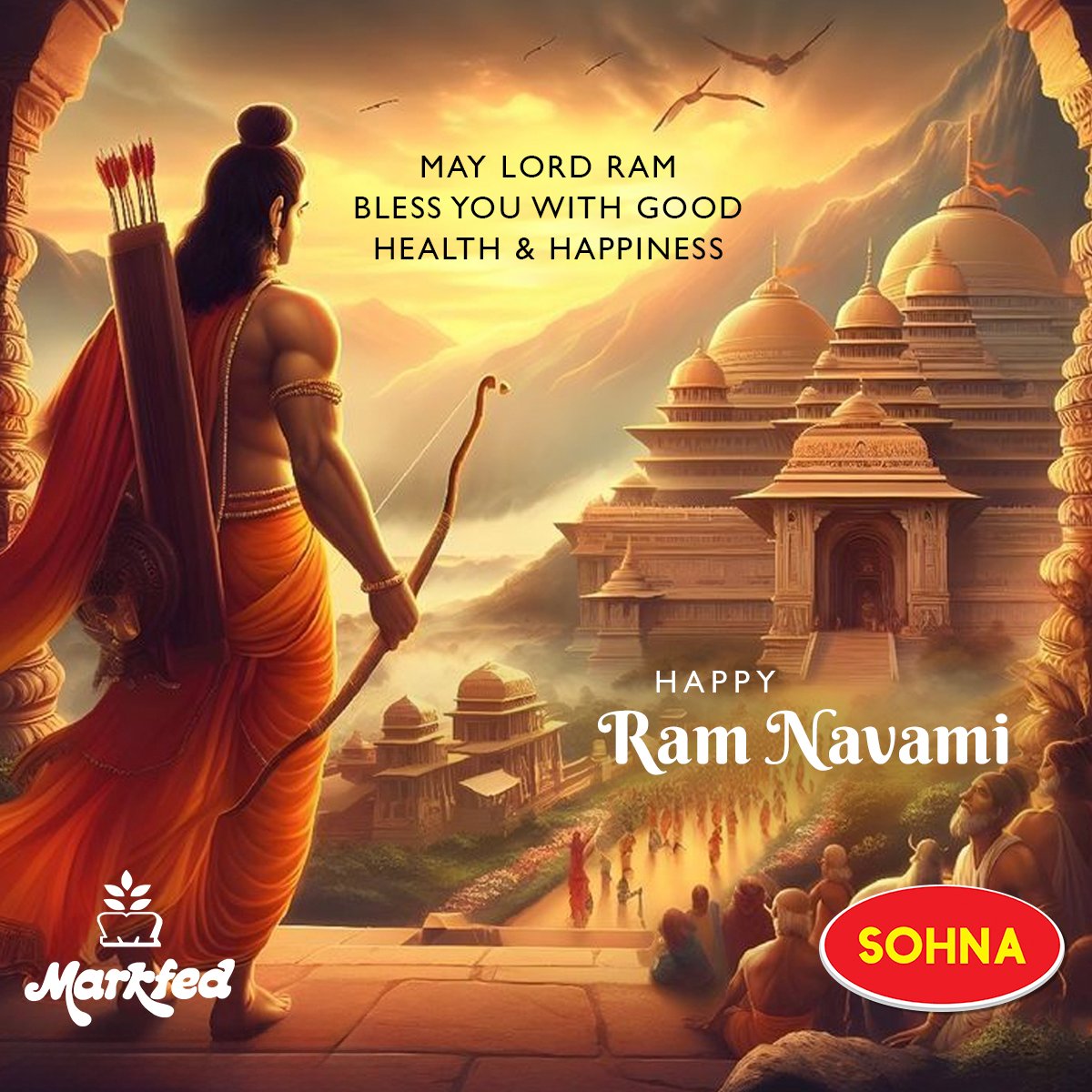 Embrace the divine radiance of Lord Ram on this Ram Navami and experience a life filled with health, happiness, and prosperity. 🙏✨ #SOHNA #SOHNAMarkfed #Punjab #lordram #ramnavami #Blessings #navratri2024