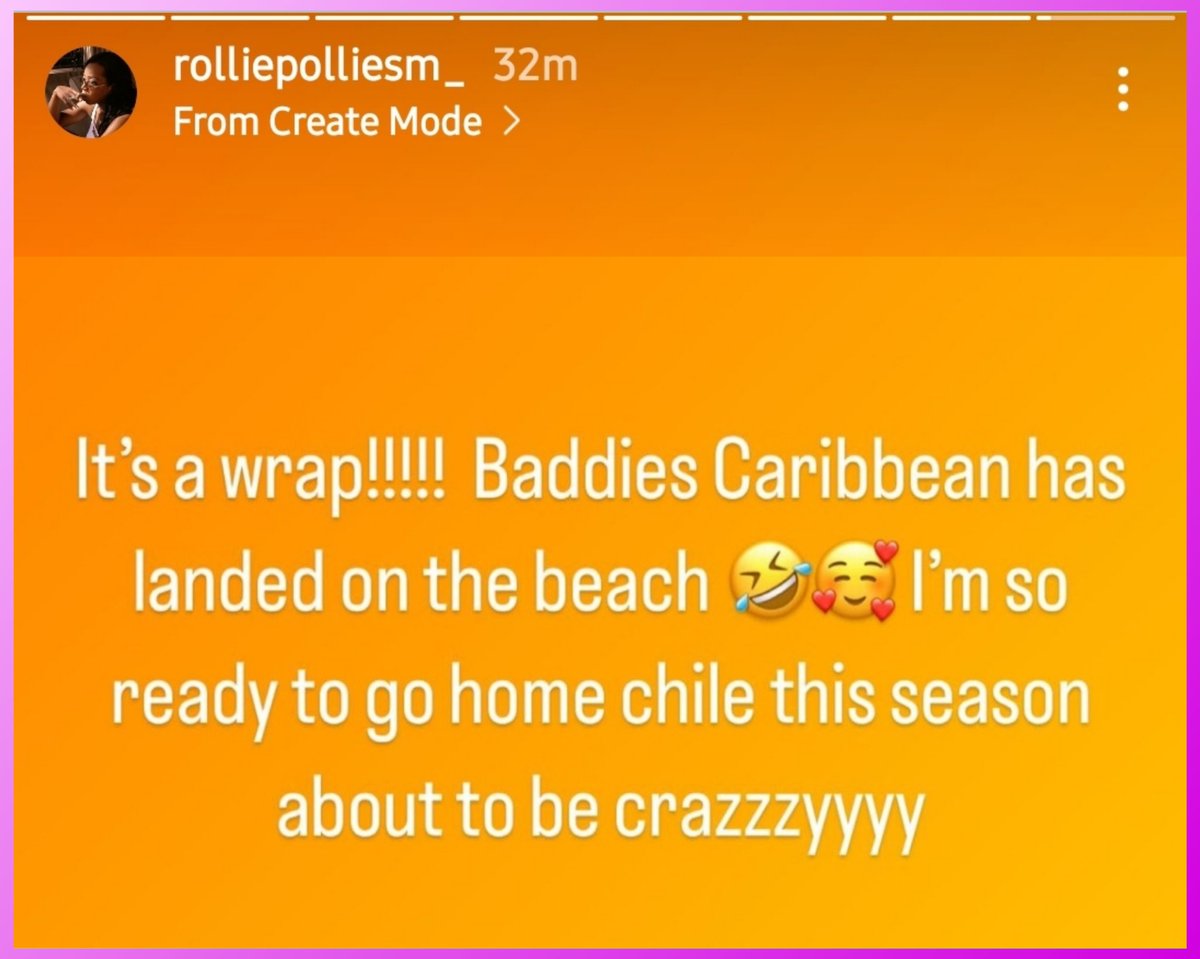 bgctea2020's tweet photo. Rollie says it's a wrap on Baddies Caribbean! 🎥 https://t.co/zmIzGKmsuw