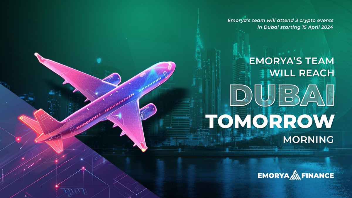 Emorya Finance | $EMR (@emoryafinance) on Twitter photo ✈️The Emorya Team is on the way to Dubai!
🤝Ready to meet you there!
📲We have a lot of new features to show you!
📢Stay tuned with us as we bring you all the updates from there!
#crypto #livetoearn #blockchain <a href="/MultiversX/">Multiversᕽ</a> ✈️The Emorya Team is on the way to Dubai!
🤝Ready to meet you there!
📲We have a lot of new features to show you!
📢Stay tuned with us as we bring you all the updates from there!
#crypto #livetoearn #blockchain <a href="/MultiversX/">Multiversᕽ</a>