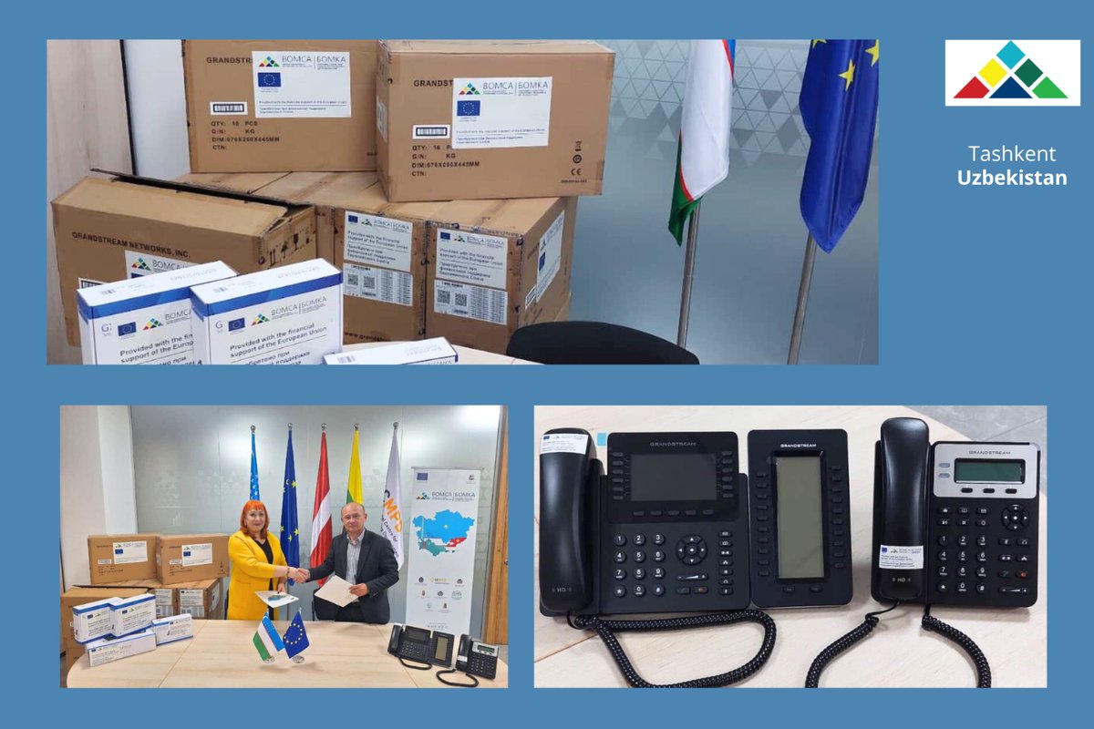 🇪🇺 🇺🇿 #BOMCA10 handed over equipment to the Agency of Plant Protection and Quarantine under the Ministry of Agriculture of Uzbekistan to ensure effective communication with quarantine posts at BCPs. The total value of the transferred equipment amounted to 9 992.59 EUR