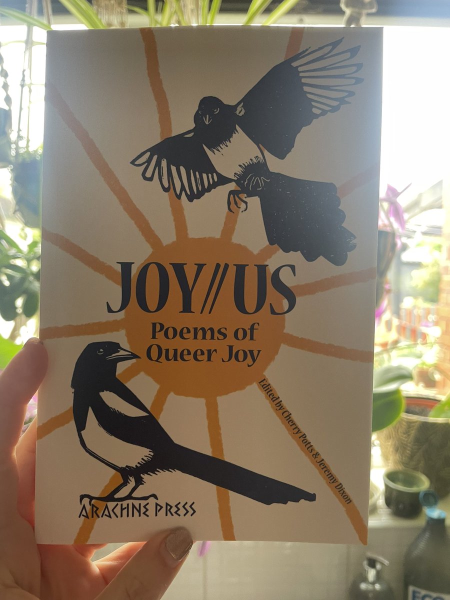 Feeling all queer and joyous thanks to @arachnepress and the other brilliant poets in this beautiful book, Joy//Us ❤️ #queerjoy