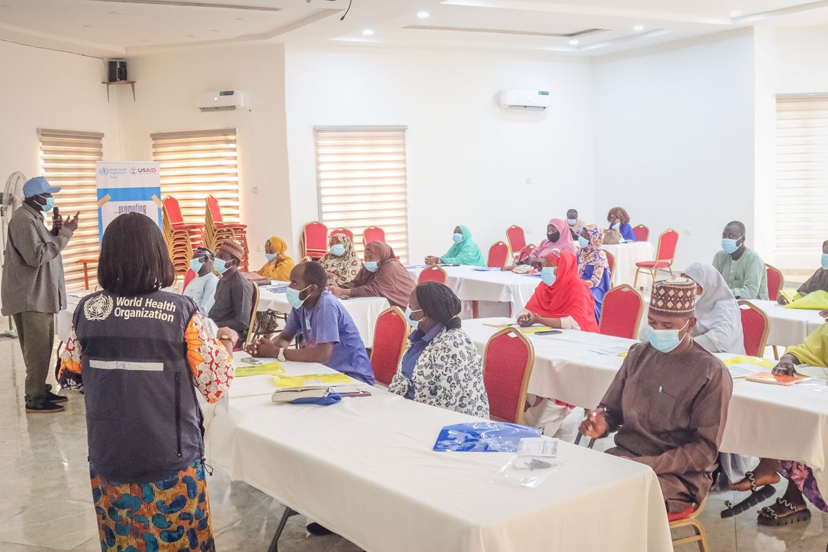 WHONigeria's tweet photo. At the Northeast 13th JOR, @yobegovernor requested @WHO to enhance its response to GBV. With funding from @USAIDSavesLives, @WHONigeria trained 20 participants from 7 CSOs operating across six high-risk LGAs to conduct awareness on GBV integrated with meningitis key messages https://t.co/6tHxrdXtVH