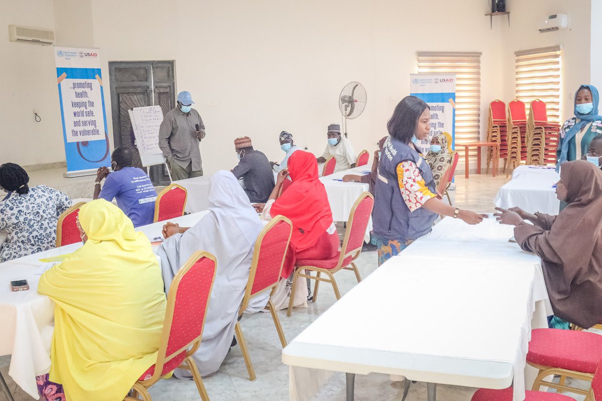 WHONigeria's tweet photo. At the Northeast 13th JOR, @yobegovernor requested @WHO to enhance its response to GBV. With funding from @USAIDSavesLives, @WHONigeria trained 20 participants from 7 CSOs operating across six high-risk LGAs to conduct awareness on GBV integrated with meningitis key messages https://t.co/6tHxrdXtVH