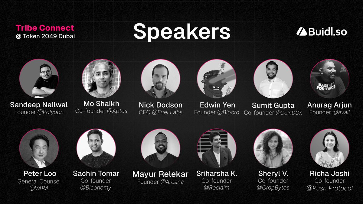 4/ Buidl.so Tribe Connect by @BuidlersTribe and cohosted by @CoinDCX and @biconomy @harshrajat will be joining as a speaker for the Consumer Panel along with @edwinsmallyen of @BloctoApp @mayurrelekar of @ArcanaNetwork Sriharsha of @reclaimprotocol and @CB_sandeep…