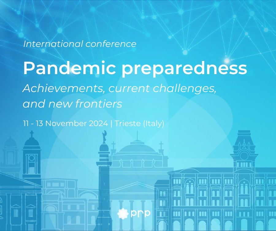 Main deadlines to take part to the International Conference 'Pandemic preparedness: Achievements, current challenges, and new frontiers' ▪️Abstract submission: 15 June 2024 ▪️Early bird registration: 31 August 2024 Visit the website: bit.ly/3x6HcIt