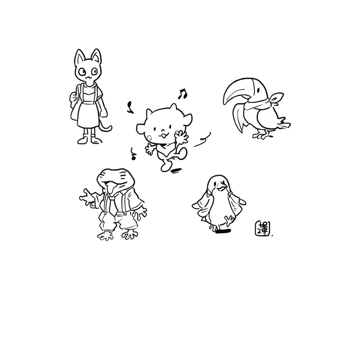#年齢とイラスト晒してびっくりした人がrtしてくれる
なんとことしで40歳になるのである
可愛い方向性の絵を描くのも好きだからーー!! 