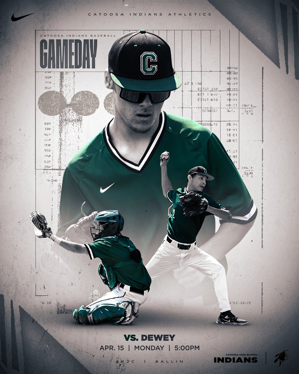 ⚾️Gameday!⚾️
🆚 Dewey
📅April 15th
⏰5:00pm
📍Tony Martray Field