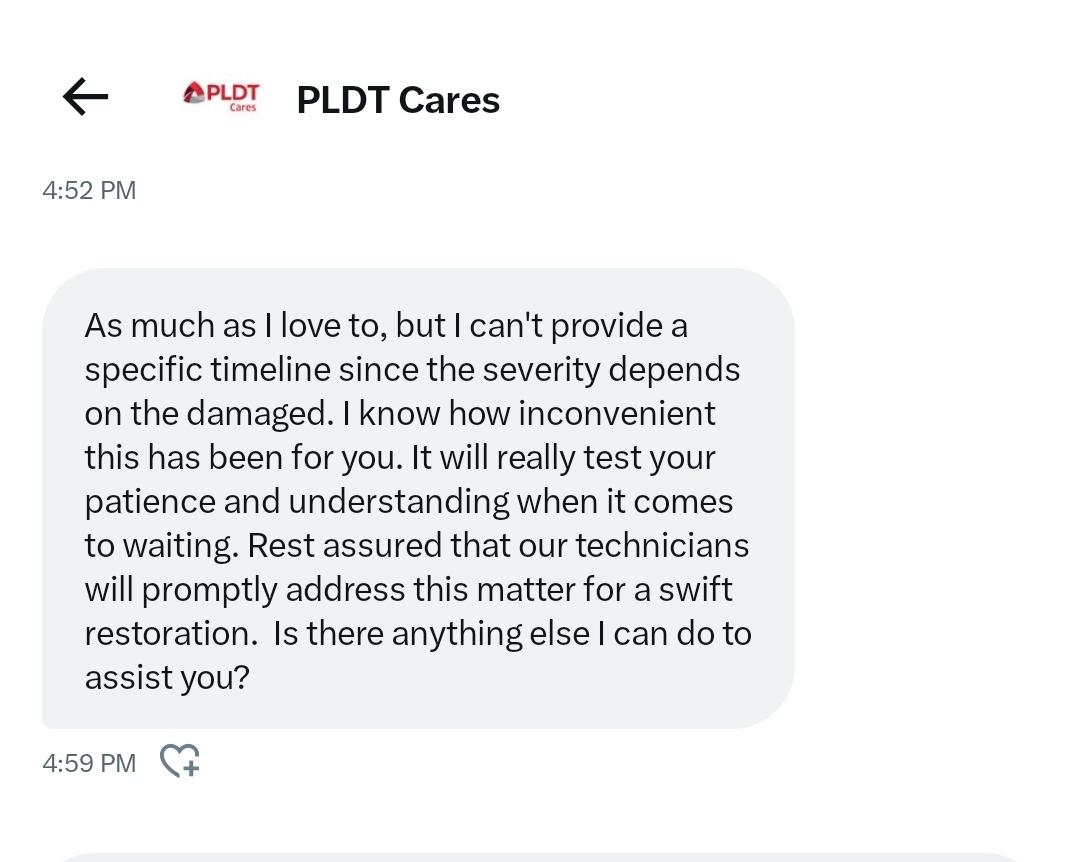necoian's tweet photo. @PLDT_Cares so ako mag aadjust? 🙄 https://t.co/adBXnvKrdI