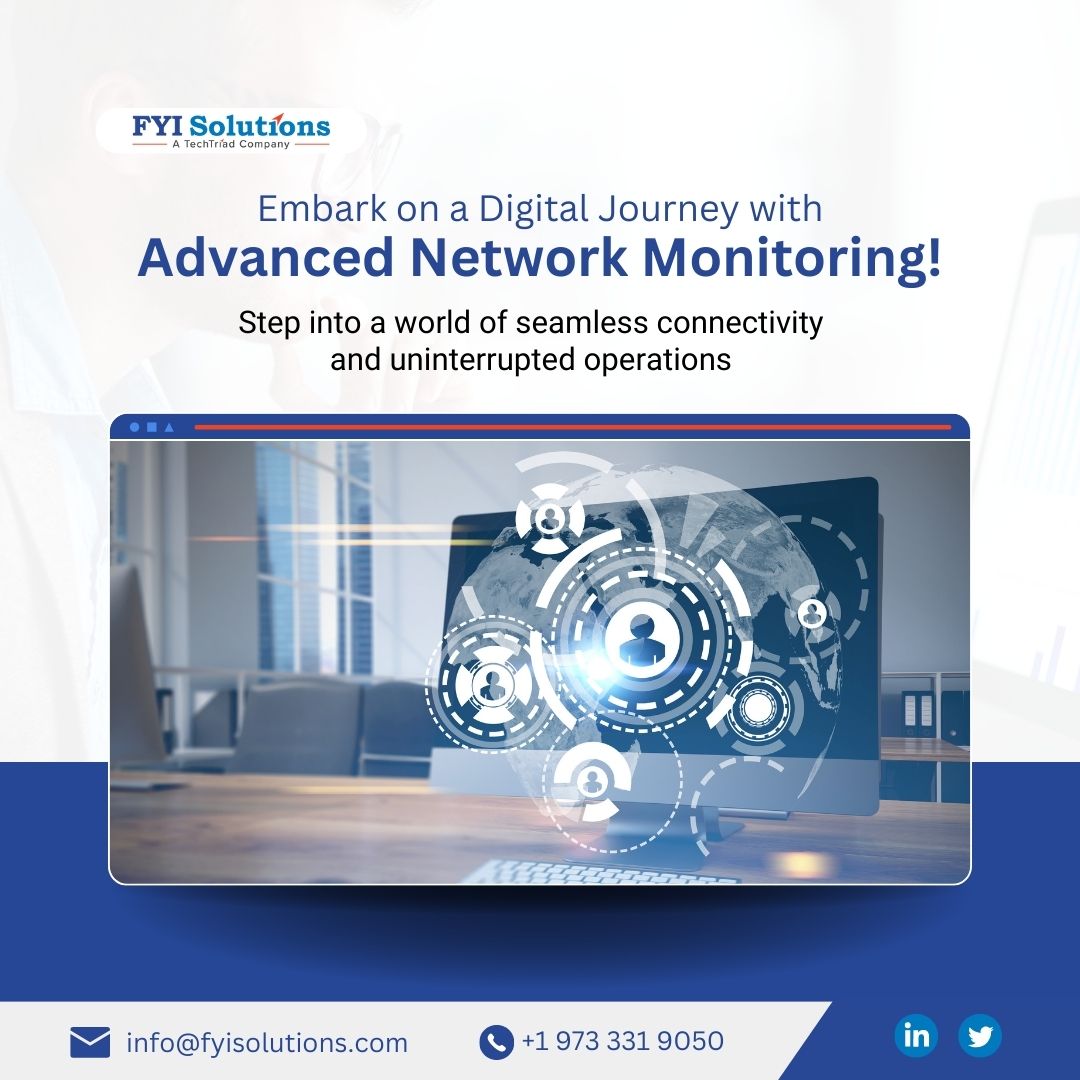 🔒Boost your network's performance and security with cutting- edge 𝐍𝐞𝐭𝐰𝐨𝐫𝐤 𝐌𝐨𝐧𝐢𝐭𝐨𝐫𝐢𝐧𝐠 𝐬𝐨𝐥𝐮𝐭𝐢𝐨𝐧𝐬! 💼

🕵️‍♂️Explore more on 🌐 fyisolutions.com

#NetworkMonitoring #SecuritySolutions #CuttingEdgeTechnology #PerformanceBoost #DigitalInfrastructure