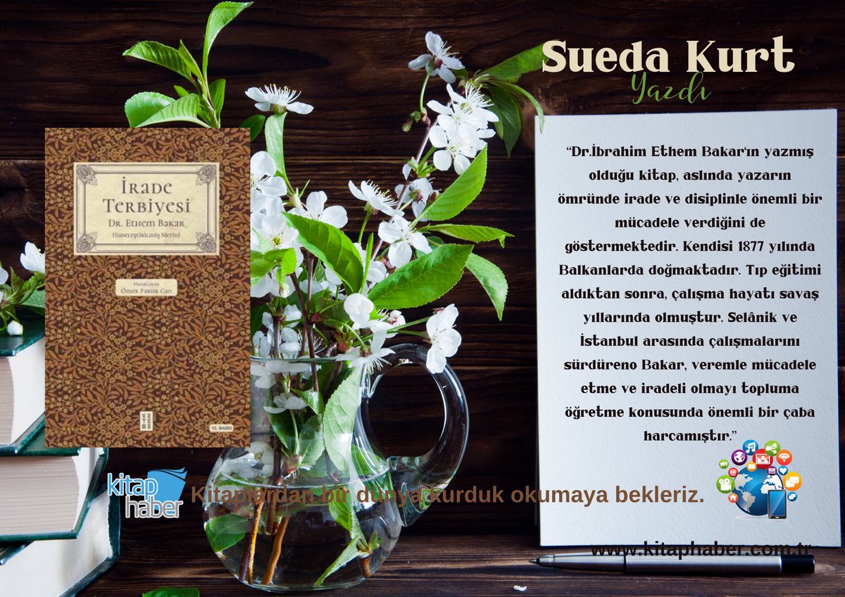 kitaphaber's tweet photo. Sueda Kurt, yazdı. Ömer Faruk Can’ın hazırladığı Dr. İbrahim Ethem Bakar‘ın İrade Terbiyesi adlı eserine dair değerlendirmesini linkten okuyabilirsiniz. https://t.co/gGCfH11y87

@FSuedaKurt1 @ketebe 

#kitaphaber #suedakurt #ömerfarukcan #ibrahimethembakar #iradeterbiyesi https://t.co/EnyxJ1BT20