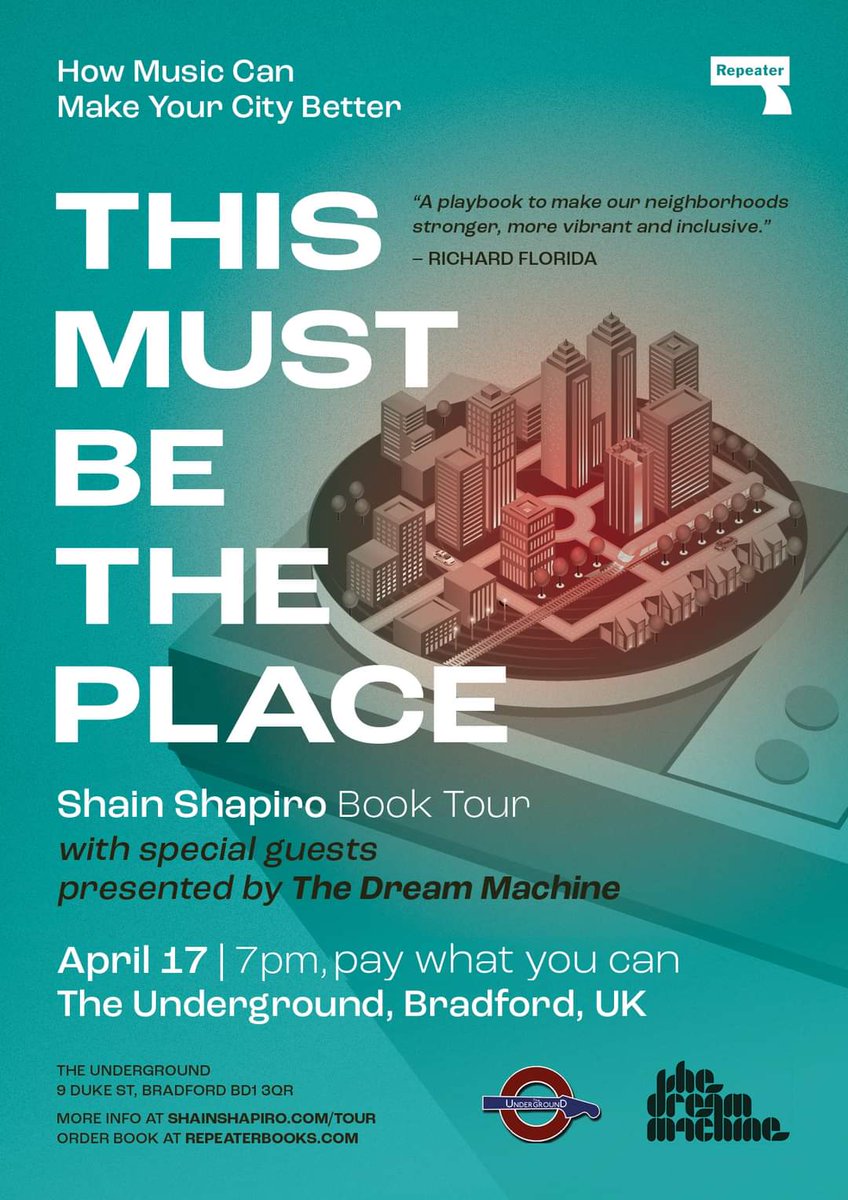 We'd love as many Bradford Music folk as possible to join us for this excellent event exploring how we can transform our city through music. Also featuring a panel with @markdavyd @musicvenuetrust Gail from @Underground_BFD and Us! Can't wait! 🙂 #bradfordmusicscene