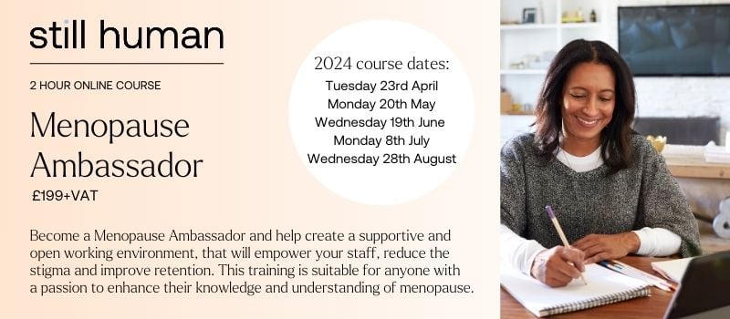 There's limited time remaining to book onto our April #MenopauseAmbassador course! The first 10 people who book onto our course will receive a copy of Menopocalypse by women’s health expert, Amanda Thebe.

Book your place: eu1.hubs.ly/H08Bsmb0 

#menopause #menopauseawareness