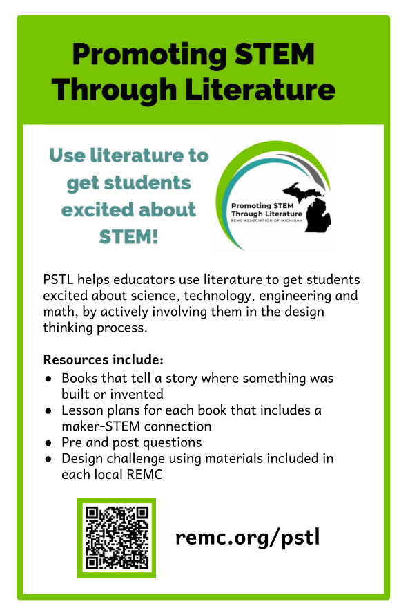 SaginawISD's tweet photo. We're thrilled to announce that "Promoting STEM Through Literature" has expanded its collection with three new books now available in our REMC checkout system! #REMC https://t.co/QnURQyxPgA