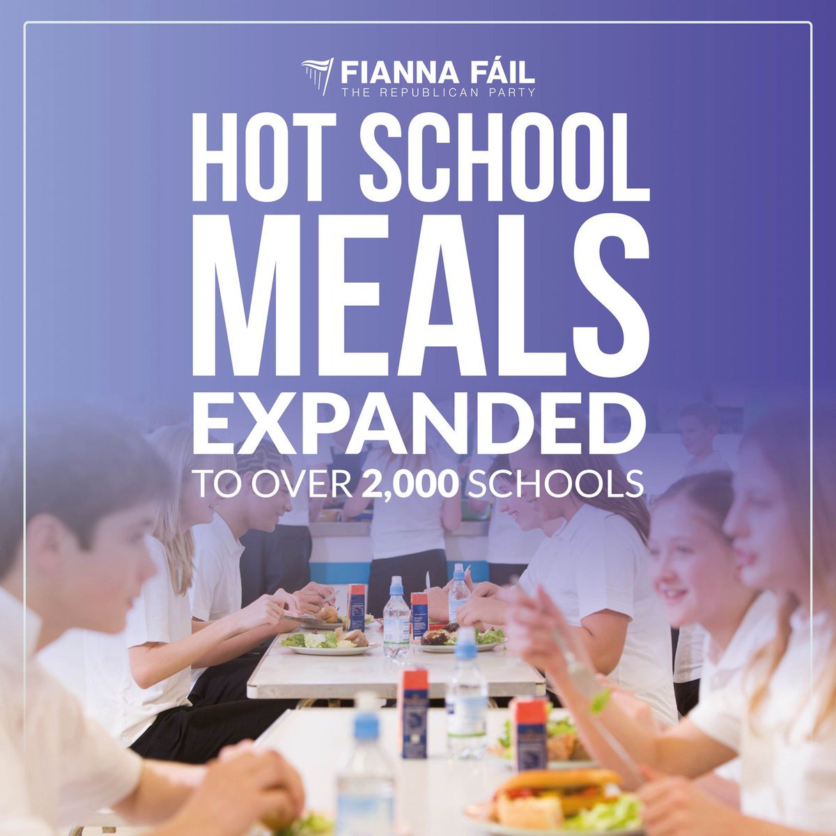 This means an additional 150,000 children will benefit, bringing the total number of pupils receiving a nutritious hot meal each school day to 316,000. The expansion of the Hot School Meals programme has been a priority for Fianna Fáil in Government and Minister Norma Foley.
