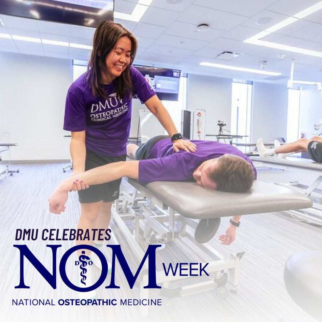 Des Moines University Medicine and Health Sciences joins other osteopathic medical schools across the country to celebrate National Osteopathic Medicine Week, April 15-21. #NOMWeek #DOProud