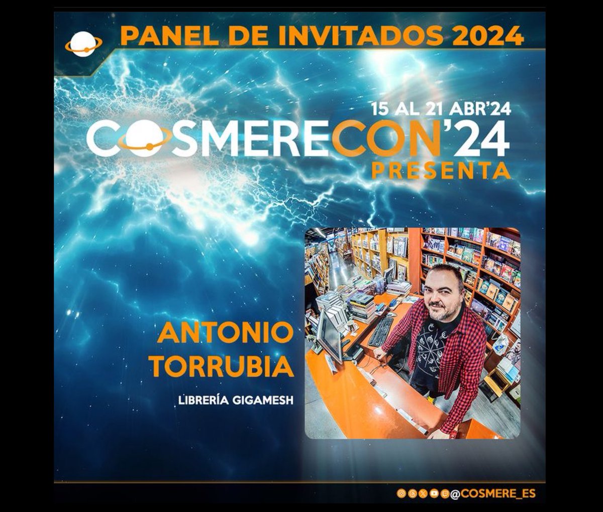 El próximo sábado 20 de abril a las 18:00h @Ysondra conducirá una charla con nuestro librero @Toliol y el librero de Cyberdark @albertobarbas sobre el fenómeno de Brandon Sanderson ‘A pie de librería’ 📚🏛️