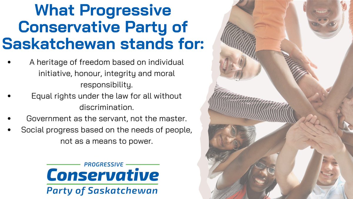Are any of these principles your principles? If so, you may be a Progressive Conservative. Check us out: ➡️pcsask.ca #skpoli #Saskatchewan