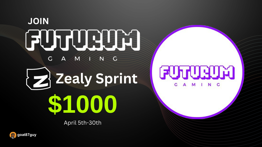 🚨Zealy: @futurum_gaming's April #Zealy Sprint! 🎮

💫 Compete and win $1000 USDC!
Don't miss out, 
Join Now: 🔗zealy.io/c/futurumgaming