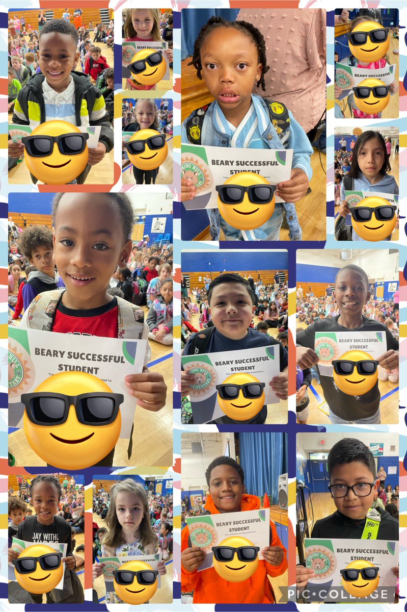 springhillelem's tweet photo. Congrats to our April Students of the Month! They exemplify our Guideline for Success of #AcceptResponsibility. We are proud of these students for owning what they do and taking pride in their school. Go #BearNation! 
💚🐻💙 #KCSRegion5 #LevelUp https://t.co/AeHQH3oIvP