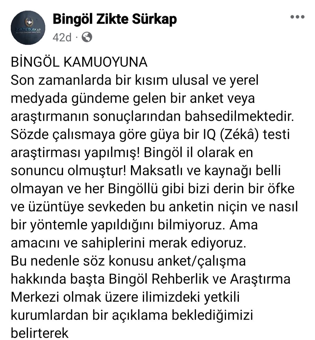 Zikte_Surkap's tweet photo. BİNGÖL KAMUOYUNA 
#Ziktesürkap https://t.co/SHNUZEtnM7