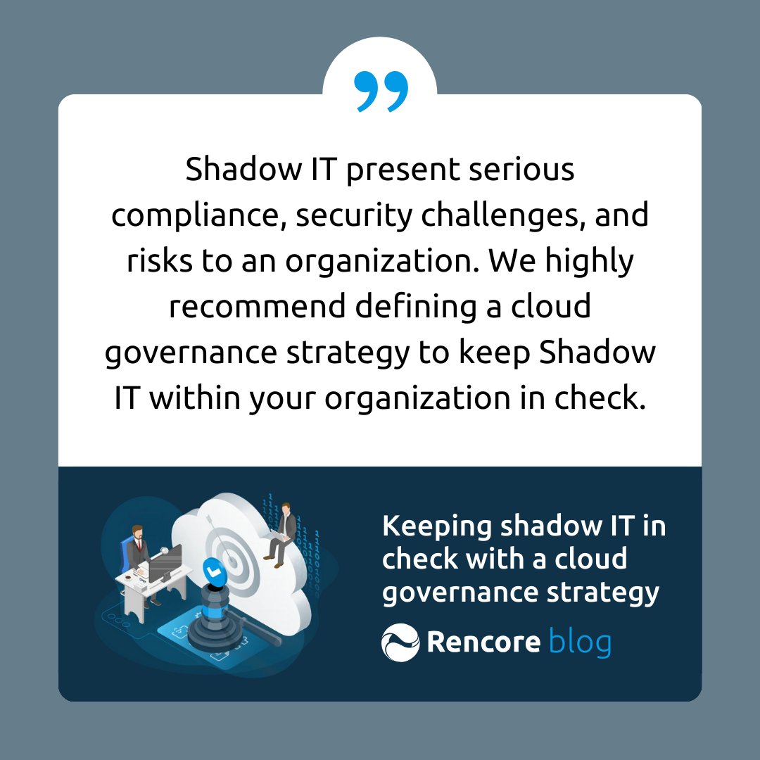 Don't let Shadow IT become the dark side of your organization's digital transformation journey. 🛡️ Learn how to navigate the complexities of Shadow IT and ensure compliance – read more now! renco.re/3xvZJ18 #ShadowIT #Compliance #Security #M365Governance