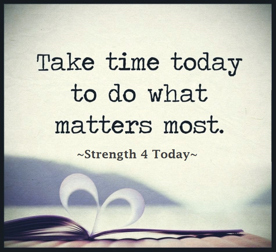 Take Time Today To Do What Matters Most.

#RecoveryPosse #Strengthfor2day