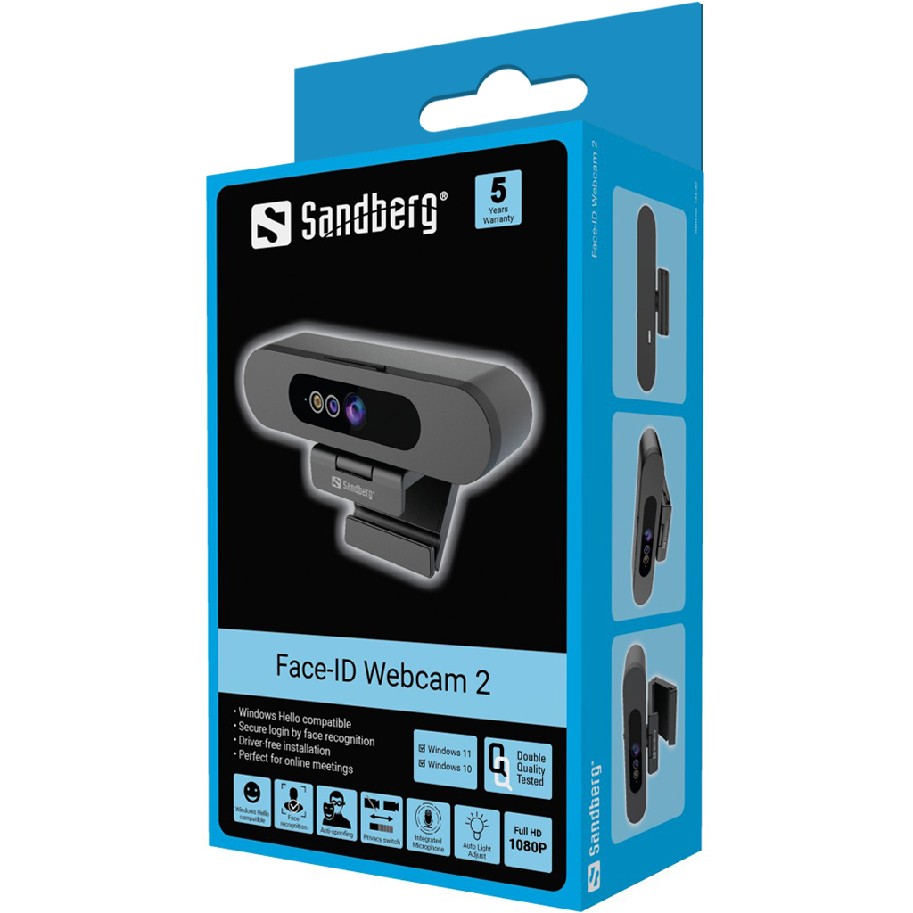 📸 Sandberg Face-ID Webcam 2! 🖥️ Experience crystal-clear Full HD 1080P resolution and stereo microphone for top-notch online meetings. Enjoy secure login with Windows Hello facerecognition. Easy driverfree plug-n-play setup! 💻 🌐Explore: sandberg.world/product/face-i… #WindowsHello