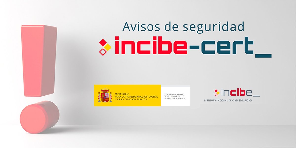 ⚠️#INCIBEaviso | Múltiples #vulnerabilidades en WBSAirback de #WhiteBearSolutions #AvisosDeSegurida #TI #CNA Ver #CVE en el enlace: incibe.es/incibe-cert/al…