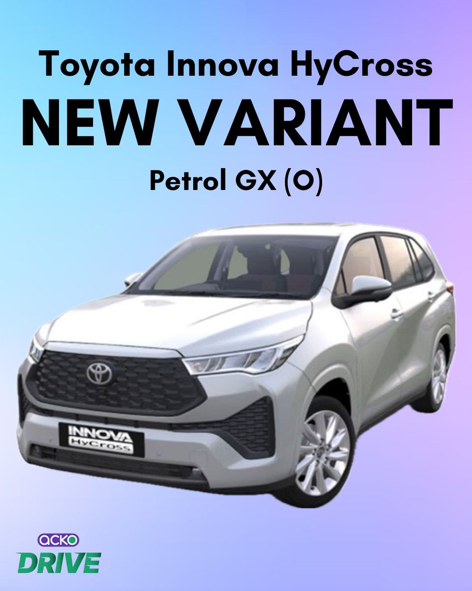 The Toyota Innova Hycross now gets a new GX (O) variant with the petrol powertrain. Do you think the new variant will help Toyota sell more units of the Innova Hycross petrol?

#Innova #Hycross #Toyota #Cars #SUVS #News  #automotivenews