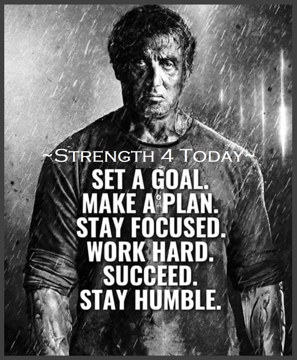 Set A Goal.
Make A Plan.
Stay Focused.
Work Hard.
Succeed.
Stay Humble.

#Goal #Plan #Focused #WorkHard #Succeed #Humble #RecoveryPosse #Strengthfor2day