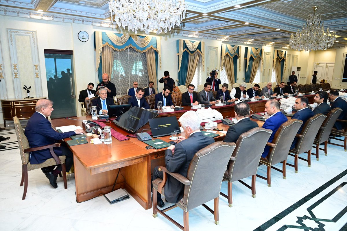 Prime Minister Muhammad Shehbaz Sharif chairs a high level review meeting regarding power sector, today in Islamabad.