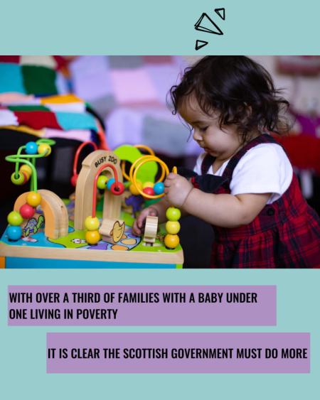 From Dec '23 - Feb '24, 10,952 babies have been born in 🏴󠁧󠁢󠁳󠁣󠁴󠁿👶 Sadly, over 1 in 3 of those families with a new baby will be living in poverty today. This could adversely impact the baby throughout their life 💔 Save the Children are calling on @scotgov to do #BetterforBabies