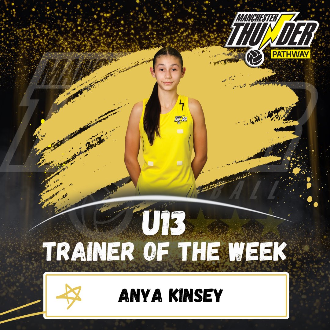 Congratulations to Anya our U13 TOTW 🖤💛