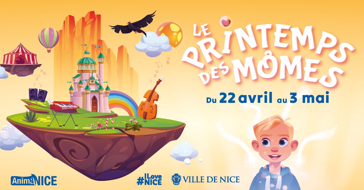 🎵 Explorez la magie du Printemps des Mômes du 22 avril au 3 mai dans vos centres AnimaNice ! 🌸 Découvrez un festival haut en couleurs dédié à nos pichouï. Cette année, c'est la musique qui est mise à l'honneur 🎶 👉 printempsdesmomes.nice.fr #ILoveNice