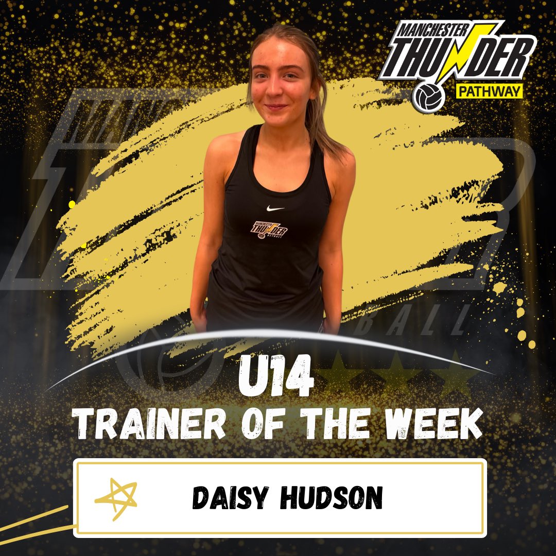 Congratulations to Daisy our U14 TOTW 🖤💛