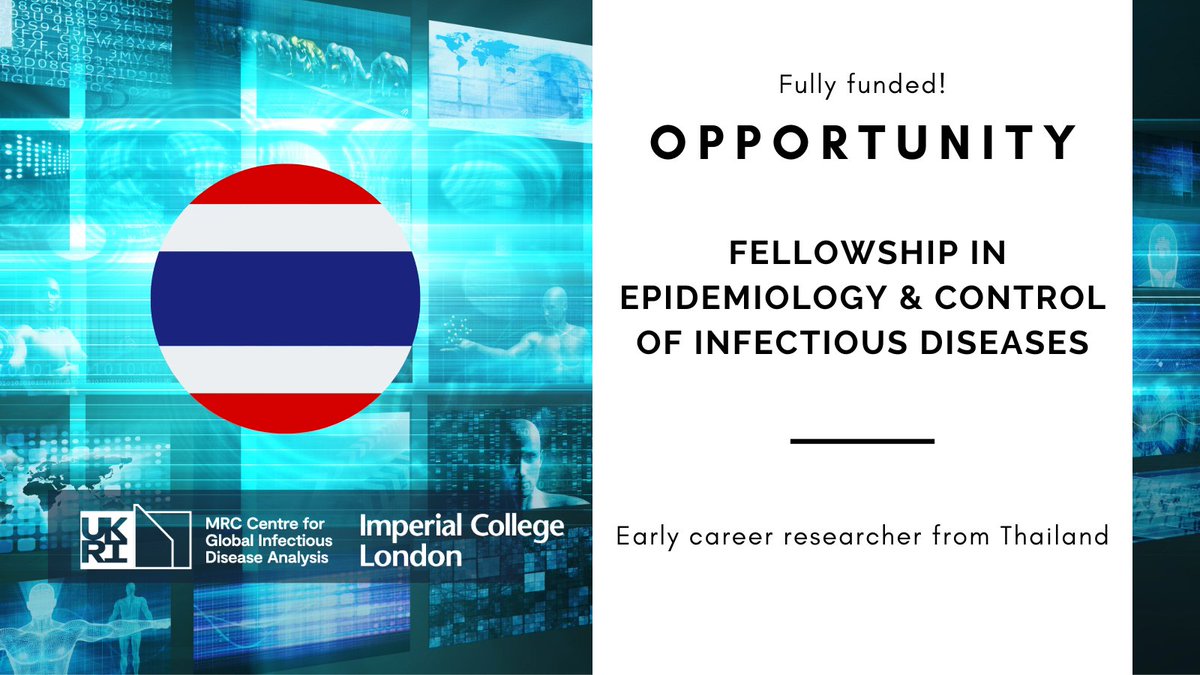 OPPORTUNITY! Are you an early career researcher from Thailand 🇹🇭 with a recently completed PhD? Check out this fully funded 6-12 month placement opportunity: 💼Fellowship in epidemiology & control of infectious diseases 🗓️Application deadline 23-06-2024 ✏️Find out more & apply…