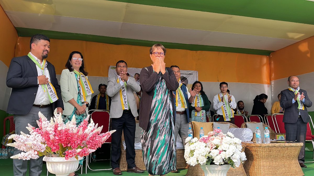 ampareenlyngdoh's tweet photo. Honoured to convene a public meeting at Mawngap Market under Mawphlang Constituency, fostering dialogue and progress for the 1-Shillong Parliamentary Constituency. Grateful to be in the presence of party leaders and functionaries.
#VoteForProgress #VoteForNPP #Meghalaya #NPP https://t.co/NAYN1cIWgp
