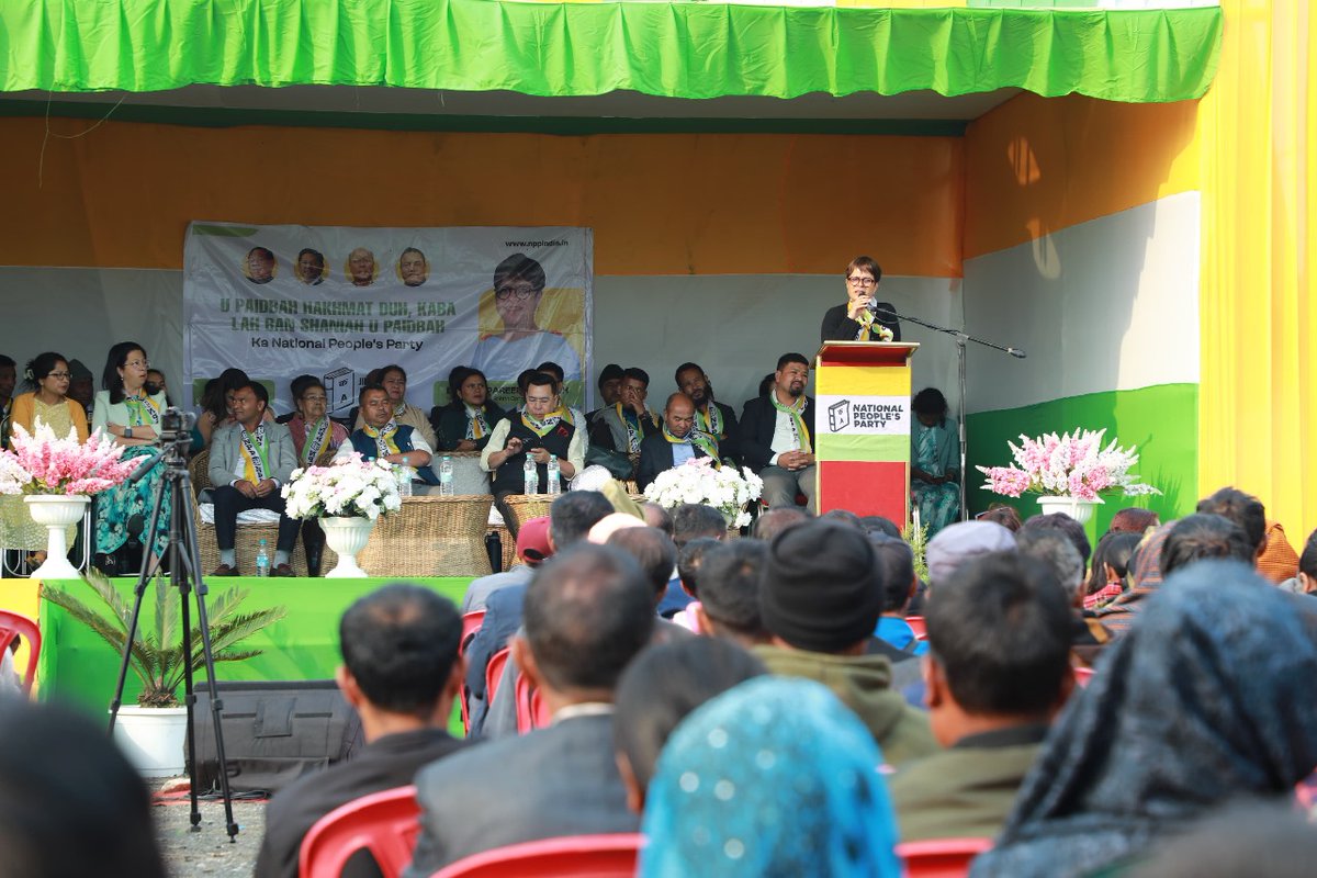 ampareenlyngdoh's tweet photo. Honoured to convene a public meeting at Mawngap Market under Mawphlang Constituency, fostering dialogue and progress for the 1-Shillong Parliamentary Constituency. Grateful to be in the presence of party leaders and functionaries.
#VoteForProgress #VoteForNPP #Meghalaya #NPP https://t.co/NAYN1cIWgp