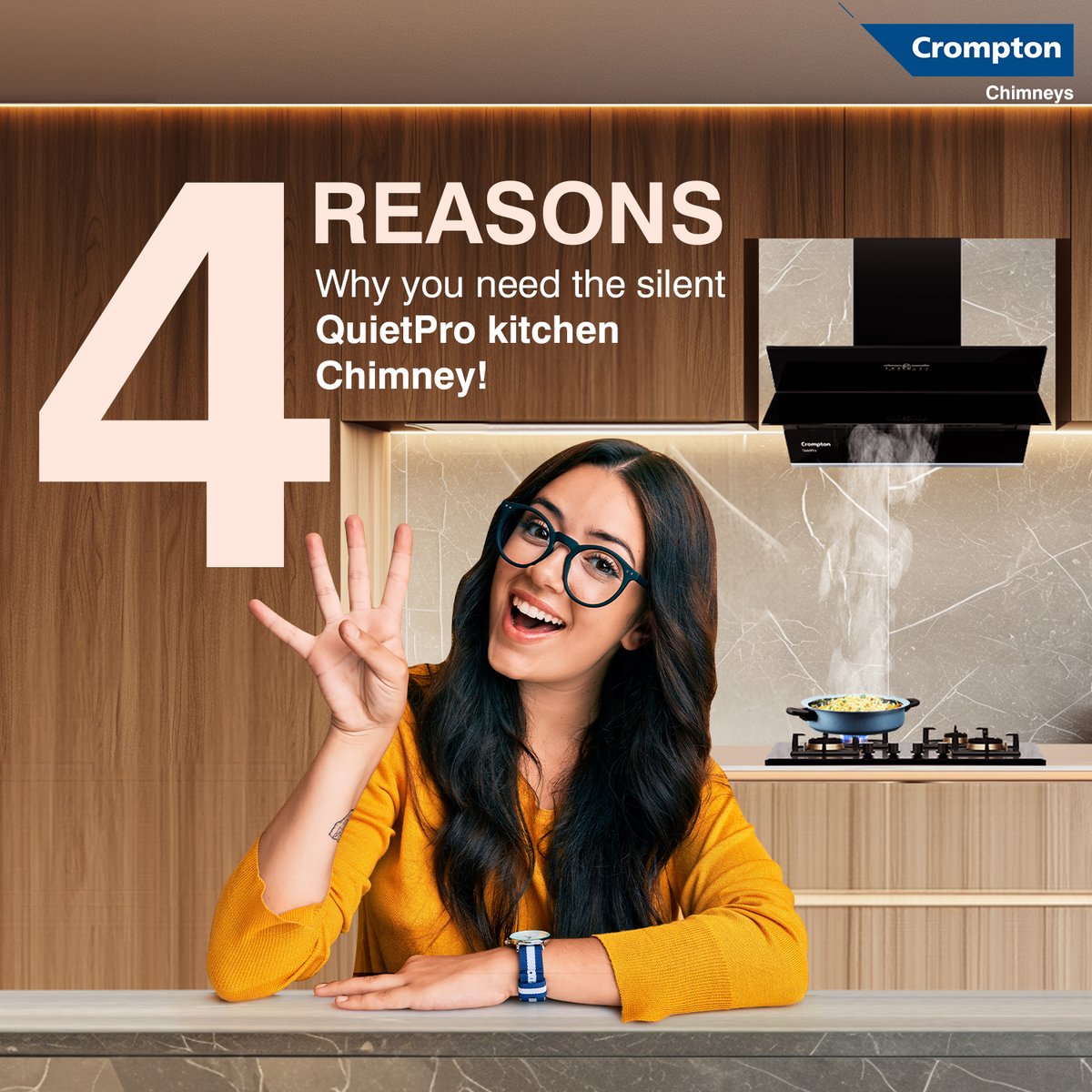 CromptonKitchen's tweet photo. Embrace a calmer kitchen &amp; cooking with Crompton QuietPro Chimney Series. ​
​
Click the link to know more: https://t.co/FtkyLXyxiz

#GetTheCromptonExperience #CromptonBuiltInKitchenAppliances #QuietPro #Chimneys #SilentOperations #SilentKitchens #cromptonkitchens https://t.co/MWm97f3tNv