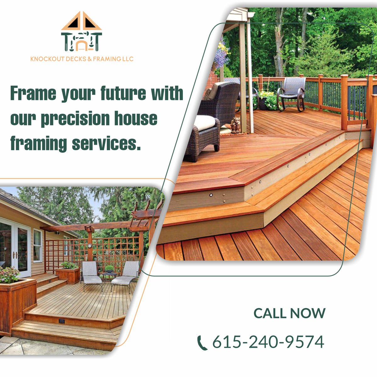 KAndframin4320's tweet image. 🏡🔨 Our precision house framing services lay the groundwork for a solid future. Let's craft your vision into reality with expertise and craftsmanship you can trust.

Call Us On +1 615-240-9574

#KnockoutDecks #HouseFraming #Craftsmanship #DreamHome #Construction #HomeBuilding