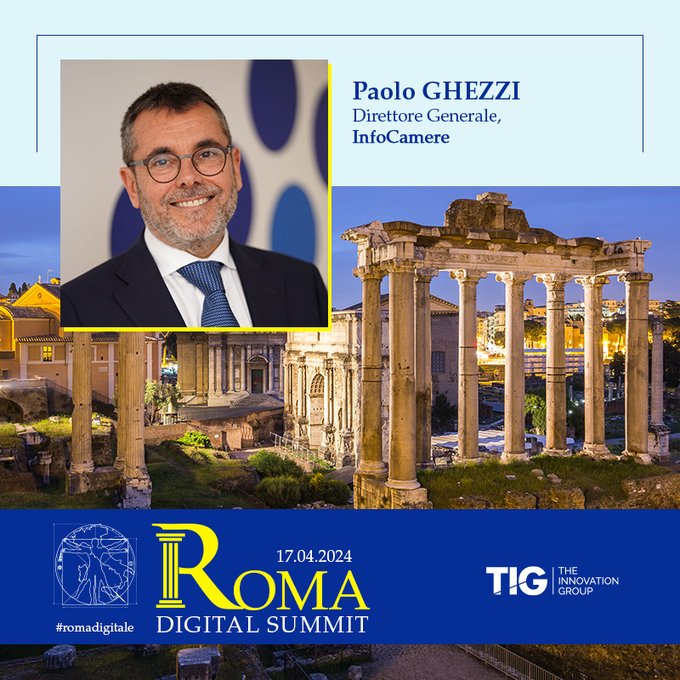 🔎 Esplorare il tessuto economico di @Roma attraverso i dati del #Registroimprese 

🗓️ 17 maggio @ghezzi_61 al “Roma Digital Summit” con @gualtierieurope @rmasiero @PierluigiSanna2 @sergio_gianotti @la_pippi 

👉 theinnovationgroup.it/events/roma-di…

#Romadigitale @TIG_italia @CamCom_gov