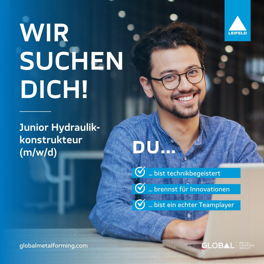 Du bist auf der Suche nach einem neuen Job und begeisterst dich für Maschinenbau? Dann bist du bei uns genau richtig! Wir haben eine neue offene Stelle als Junior-Hydraulikkonstrukteur (m/w/d) 📨 Jetzt bewerben: lnkd.in/eXYHxbPj #Karriere #Engineering #LEIFELD