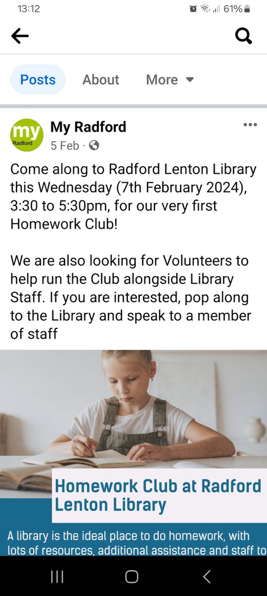 UoN Community Engagement (@uon_community) on Twitter photo Calling all students with a passion for helping others! Join the team at Lenton and Radford Library's homework club and make a difference in your community. Come volunteer with us every Wednesday 3.30 to 5.30pm (term time only). radfordlenton.library@nottinghamcity.gov.uk Calling all students with a passion for helping others! Join the team at Lenton and Radford Library's homework club and make a difference in your community. Come volunteer with us every Wednesday 3.30 to 5.30pm (term time only). radfordlenton.library@nottinghamcity.gov.uk