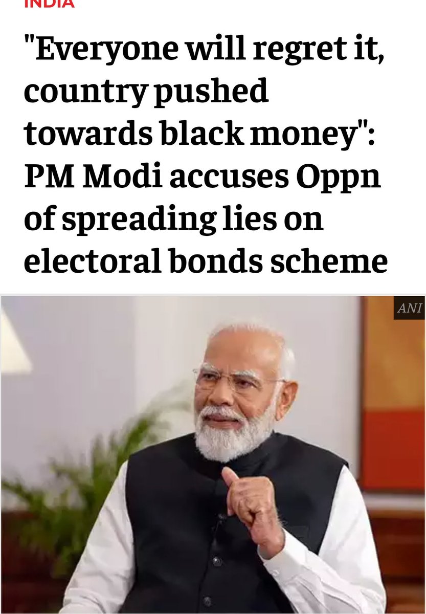 Electoral bond is one of the many scams modi govt has indulged in , Demonetisation, PM cares etc . Sabka number aayega saheb !