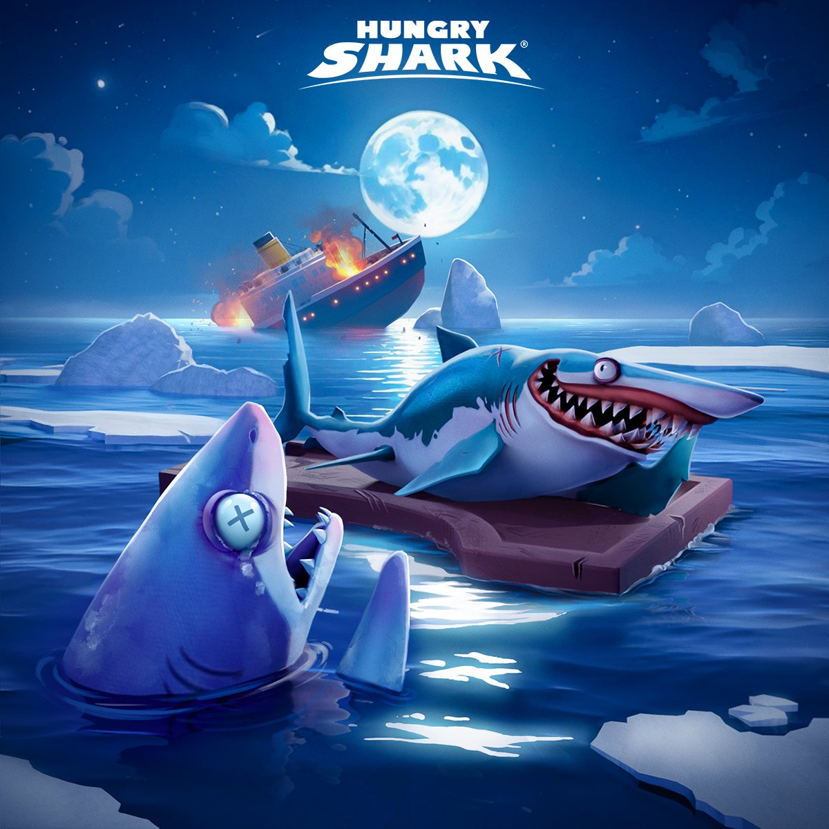 Today marks the day the Titanic met its fate. 🌊 Sunken but not forgotten, even our sharks tip their hats to the mighty ship's memory. 🦈 Let's honour the memories with a fin salute and a reminder to all sea vessels: Stay nimble, stay alert, and watch out for hungry sharks! 💙