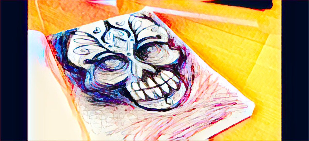 invaderkytti's tweet photo. #art #artwork #drawing #sketch #skullart #skull #graphicart #colormelt #goodmorning https://t.co/7HzJF1XjSo