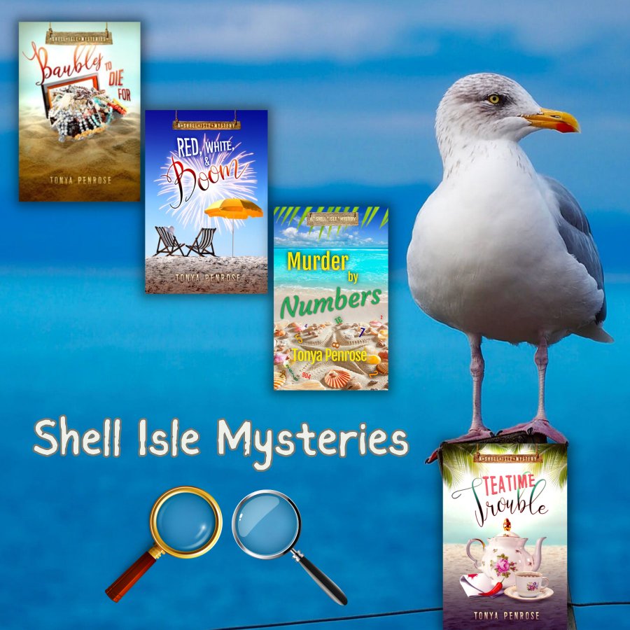 Cousin sleuths Page and Betsy are magnets for mayhem at Shell Isle Beach. 🏖️🏖️🏖️🏖️🏖️🏖️🏖️🏖️🏖️🏖️🏖️🏖️🏖️ Between Page's intuitive nudges and Betsy's enchanted 🥮honey cake recipe, expect action, 💙romance, and laughs. THE SHELL ISLE MYSTERY SERIES…