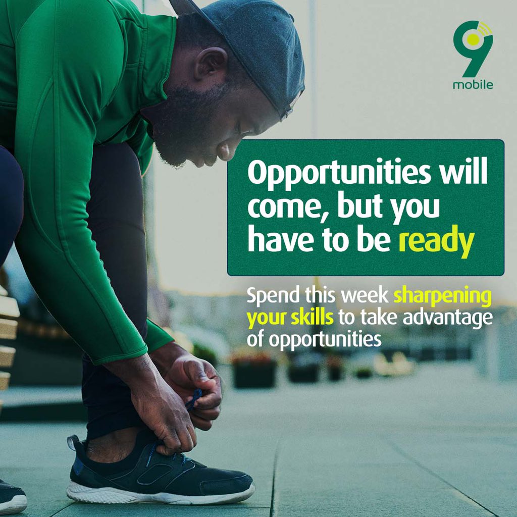 What’s that special skill you have that always keeps you one step ahead? #MondayMotivation #NewWeek #9mobileNG